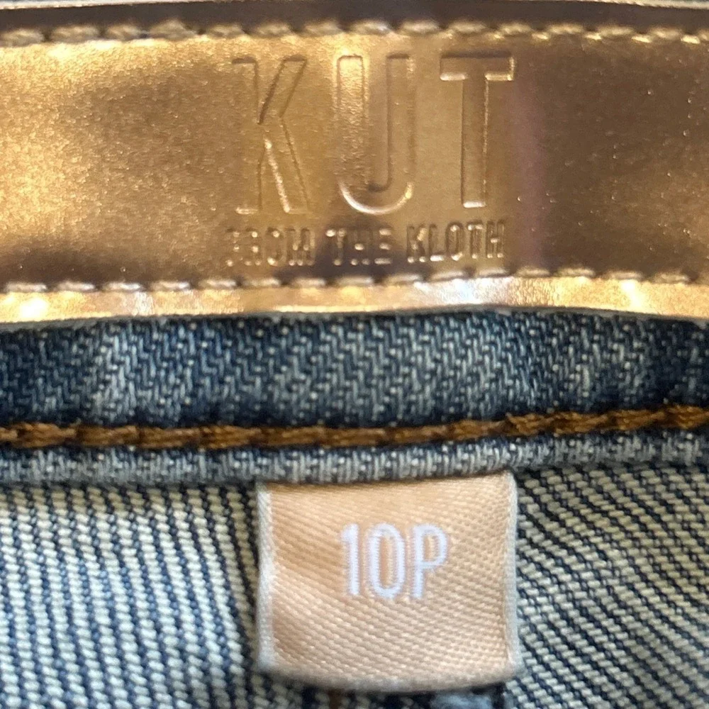 KUT from the Kloth Elizabeth High Rise Straight Leg Jeans Blue 10P KP2128PA1‎